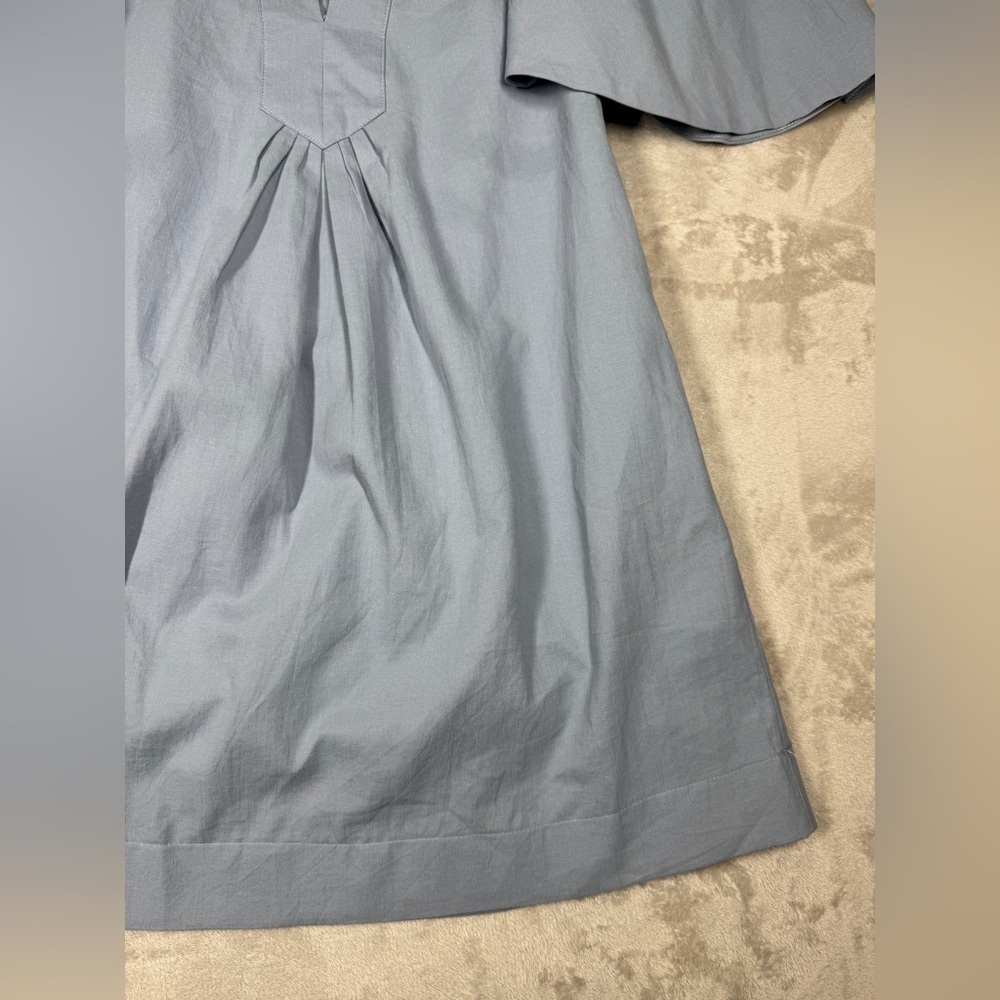 Pomander Place Finley Flutter Sleeve Cotton
Relaxed Pocket Mini Dress Blue XS - Picture 6 of 16